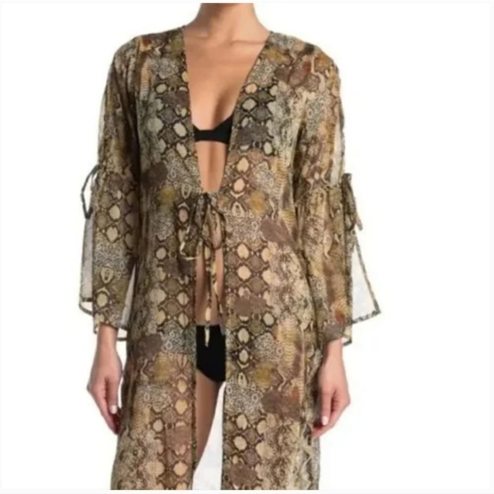 NWT Kendall + Kylie Ruffle Sleeve Duster - Picture 2 of 9